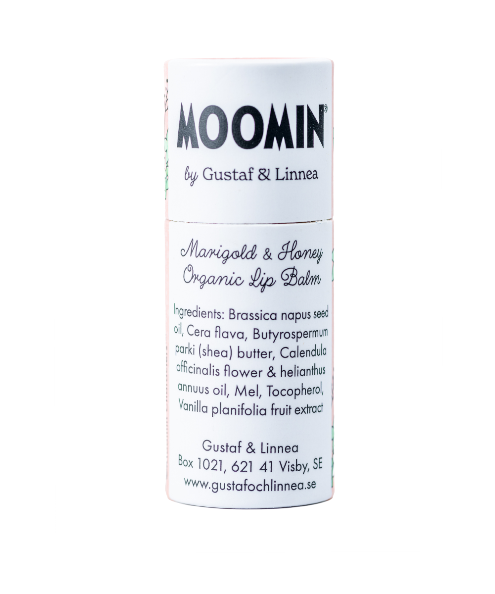 Baume à Lèvres Bio Moomin Calendula & Miel - Gustaf och Linnea