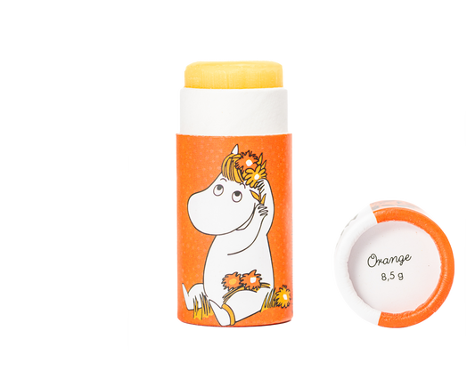 Baume à lèvres au goût d'orange Moomin - Gustaf och Linnea / Naturel