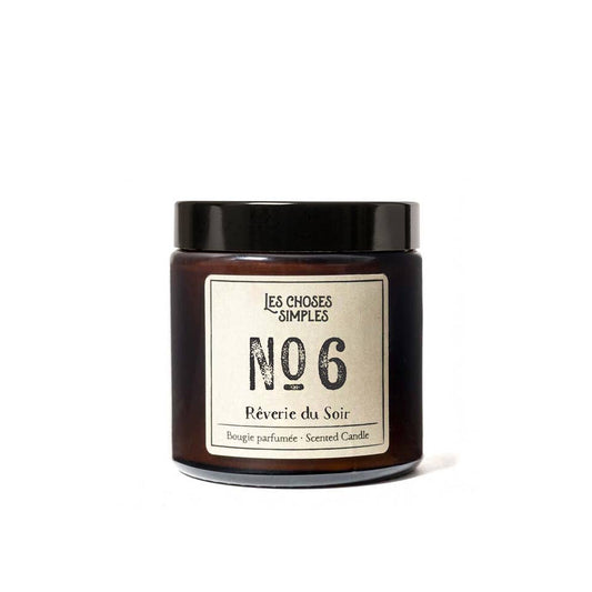 Petite bougie parfumée à la cire de soja -Nr6 (ambre et lavande)