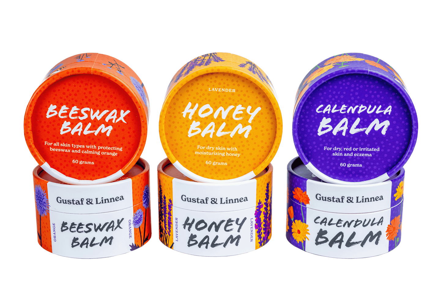 Baume Bio à la cire d'abeille Orange - soin naturel Artisanal Suédois