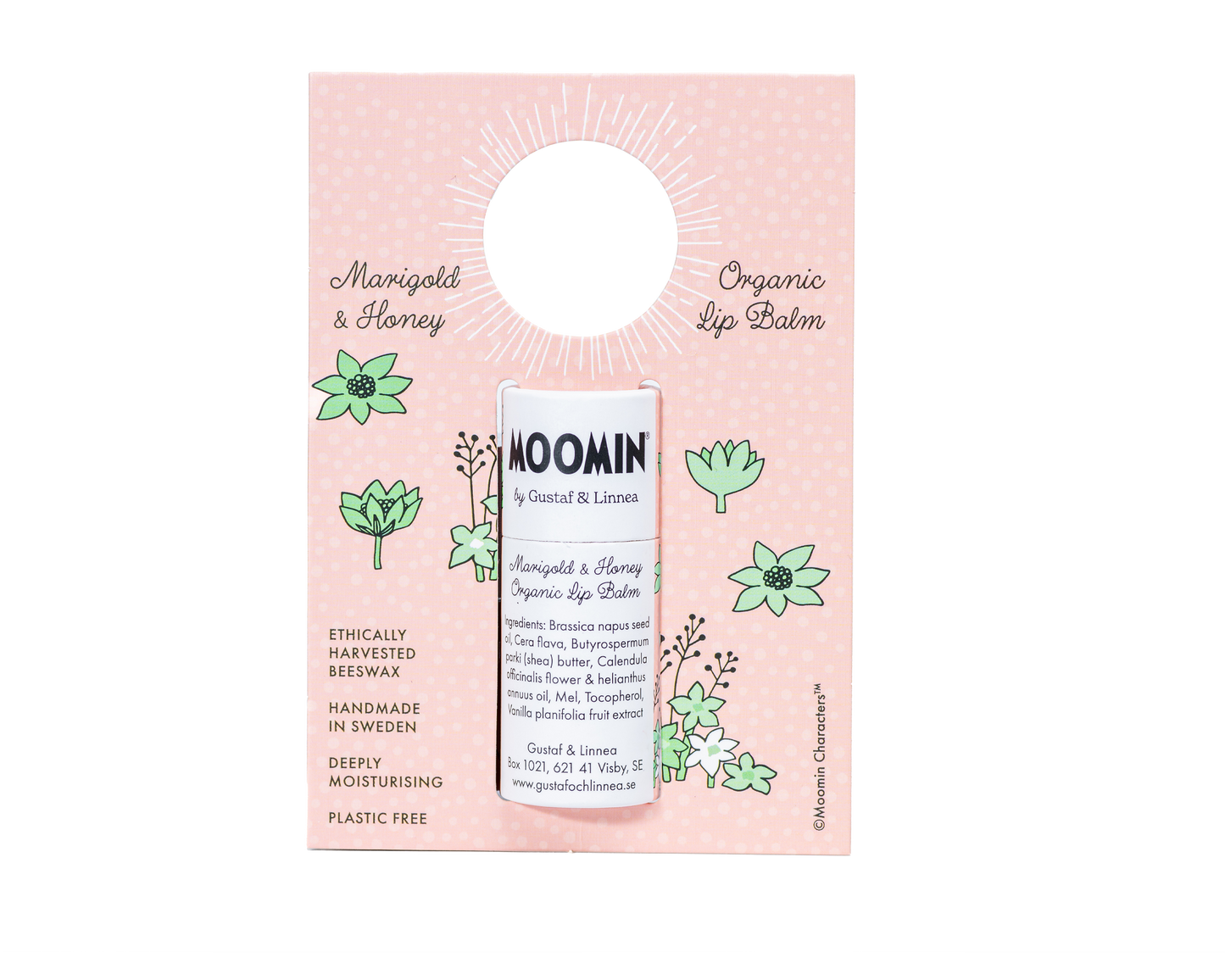 Baume à Lèvres Bio Moomin Calendula & Miel - Gustaf och Linnea