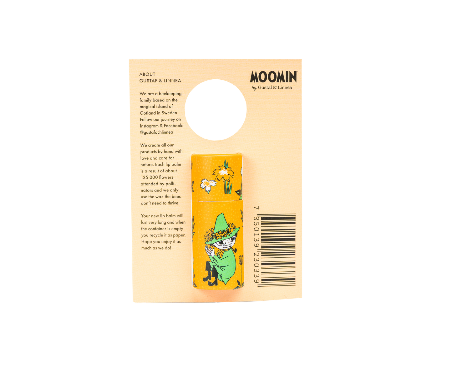 Baume à lèvres à la cire d'abeille avec noix de coco et miel Bio