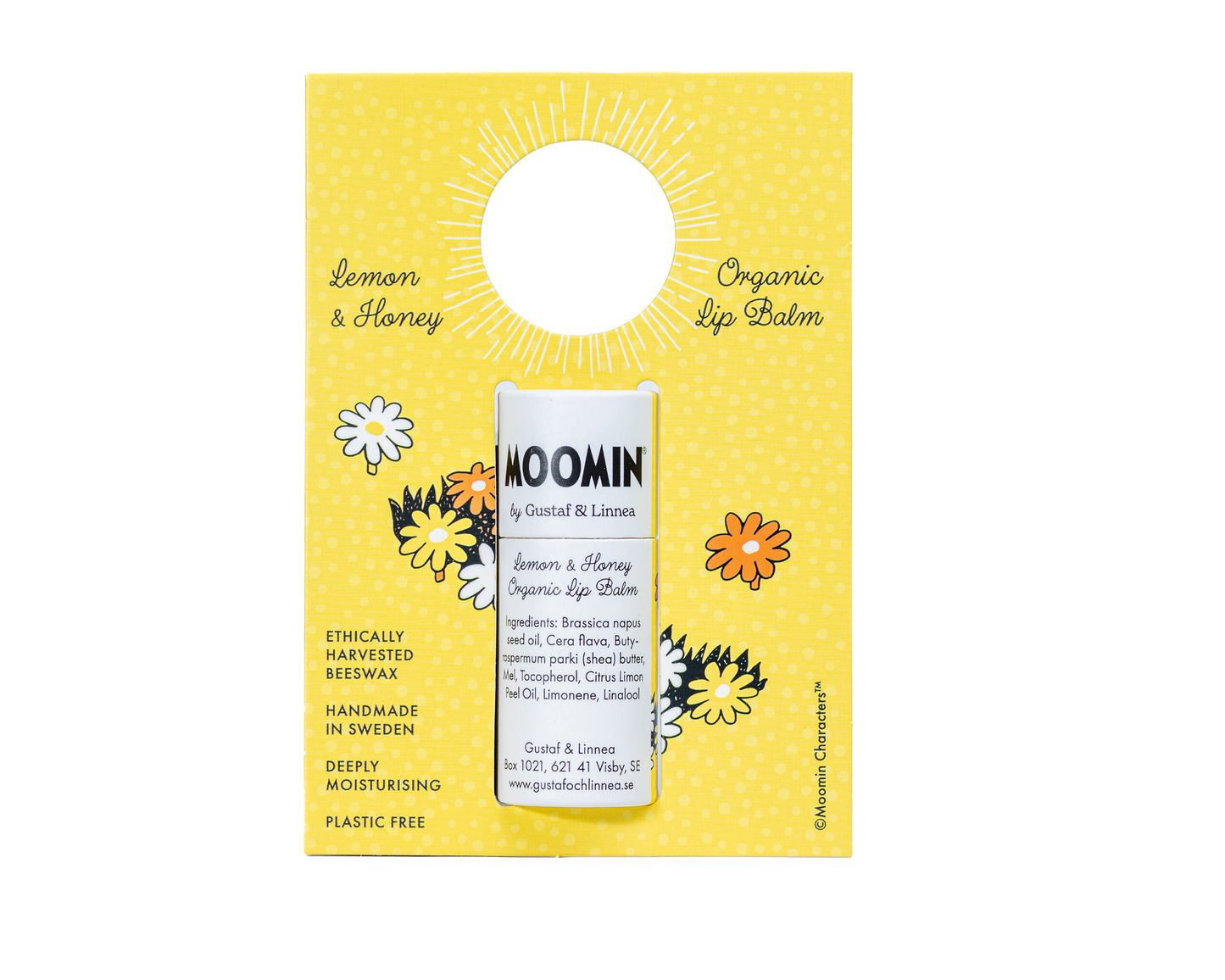 Baume à lèvres à la cire d'abeille avec citron & miel Bio