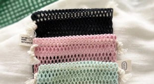 Pochette à savon XL en filet | Coton Bio