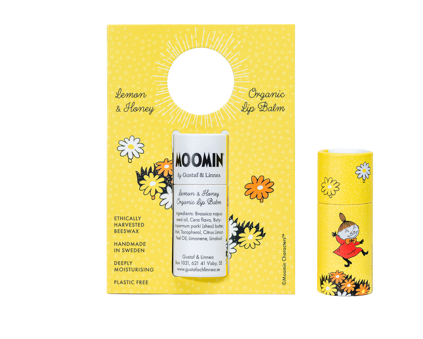 Baume à lèvres à la cire d'abeille avec citron & miel Bio